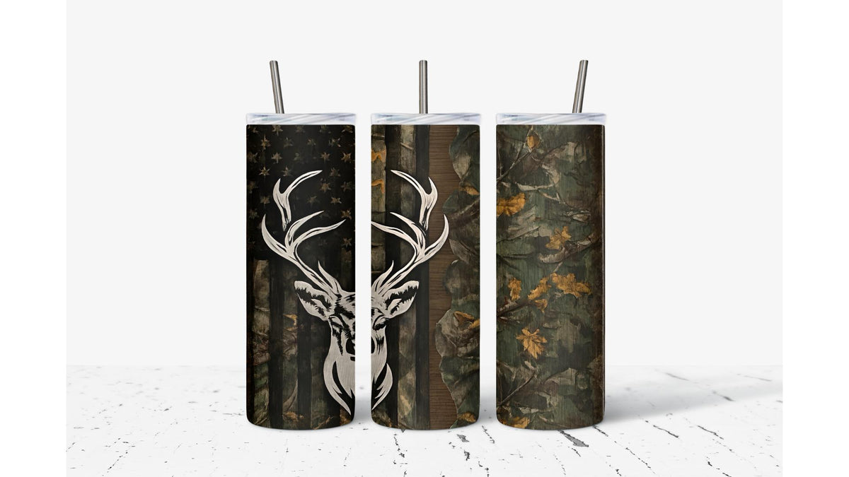 American Flag Hunter Tumbler