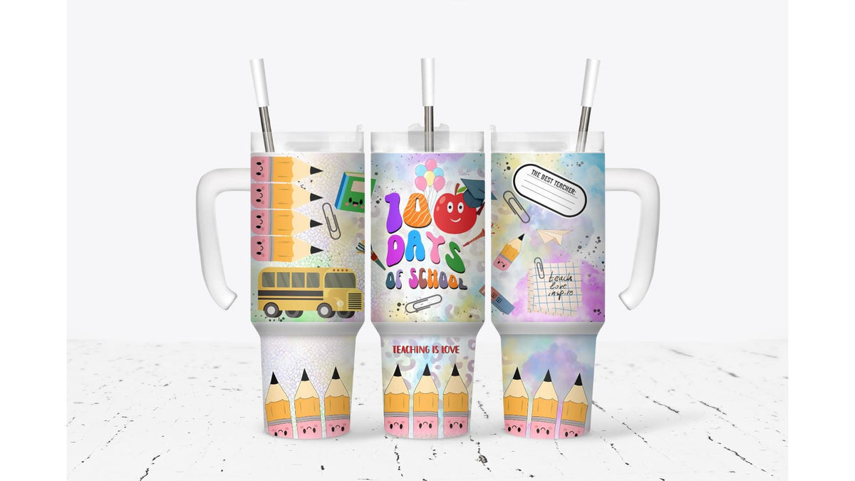 100 Days Of School Tumbler