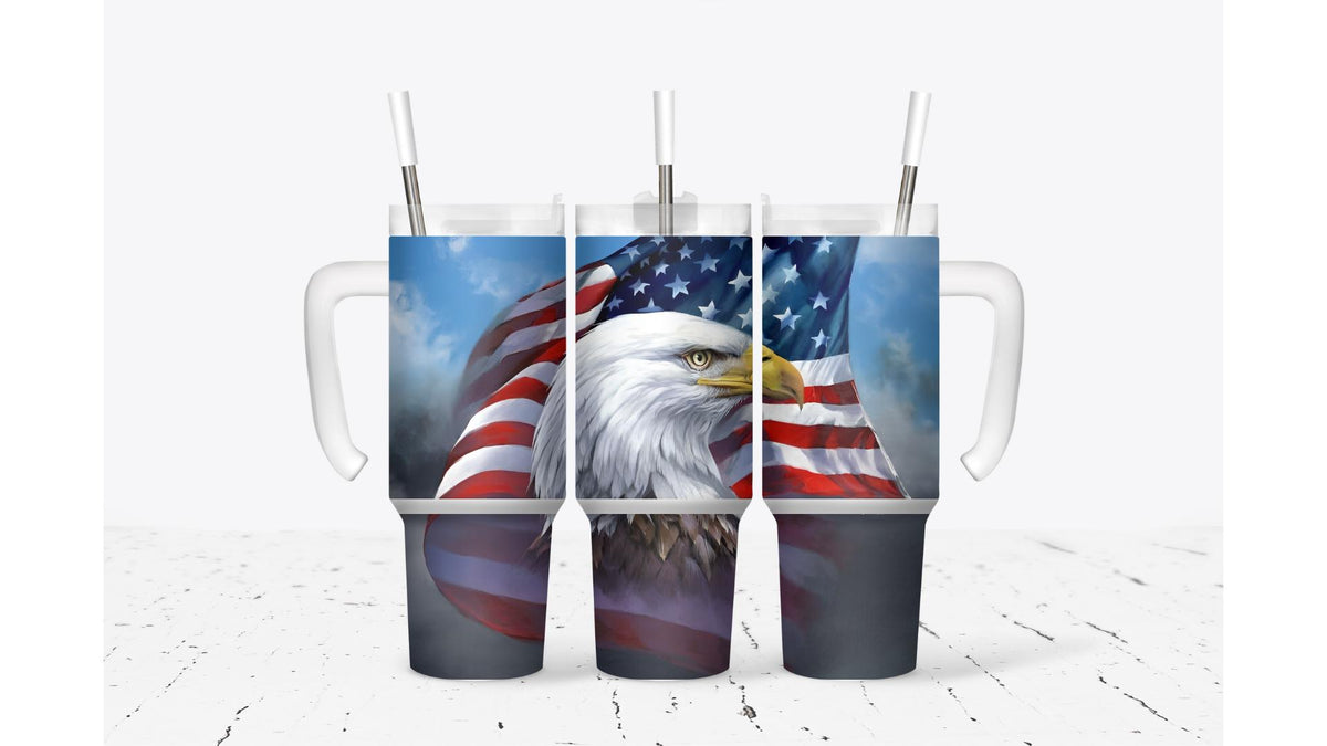 The American Eagle Patriotic Tumbler
