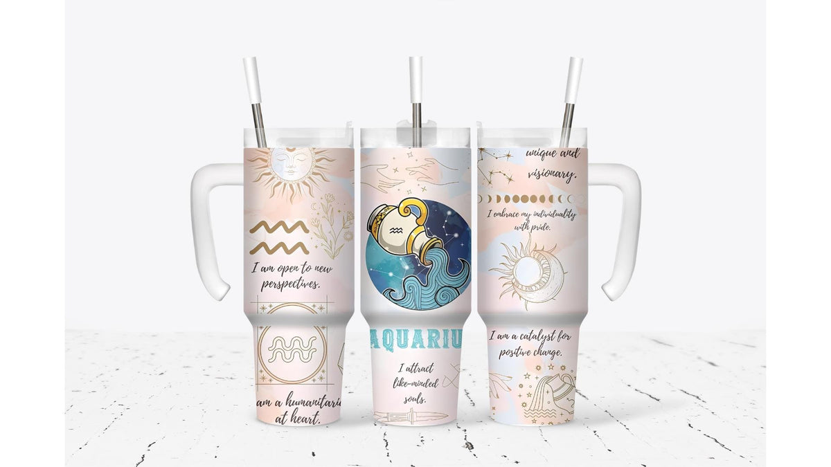 Aquarius Pink Tumbler