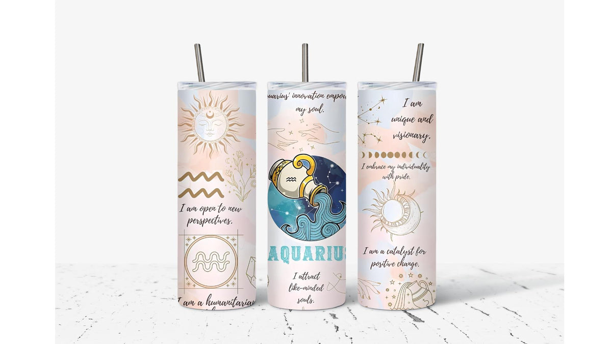 Aquarius Pink Tumbler