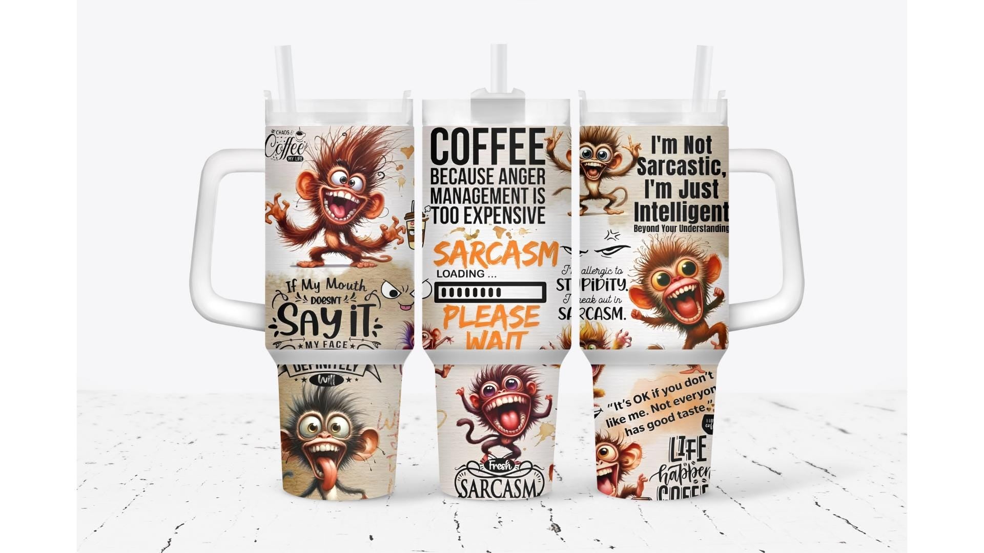 Sarcasm Loading Coffee Tumbler
