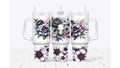 Purple Flowers Dream Catcher with Skull Tumbler