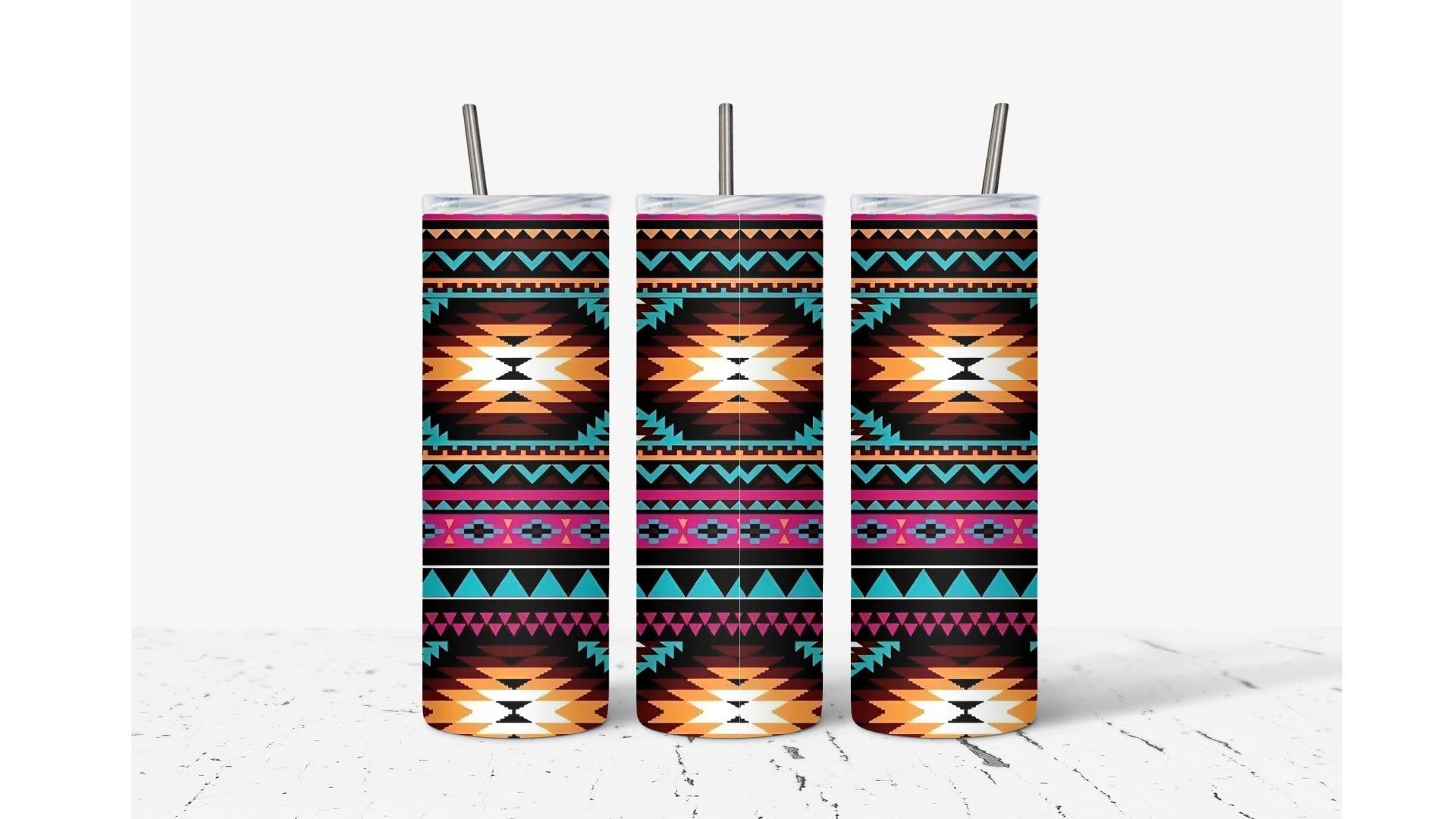Aztec Pattern Tumbler