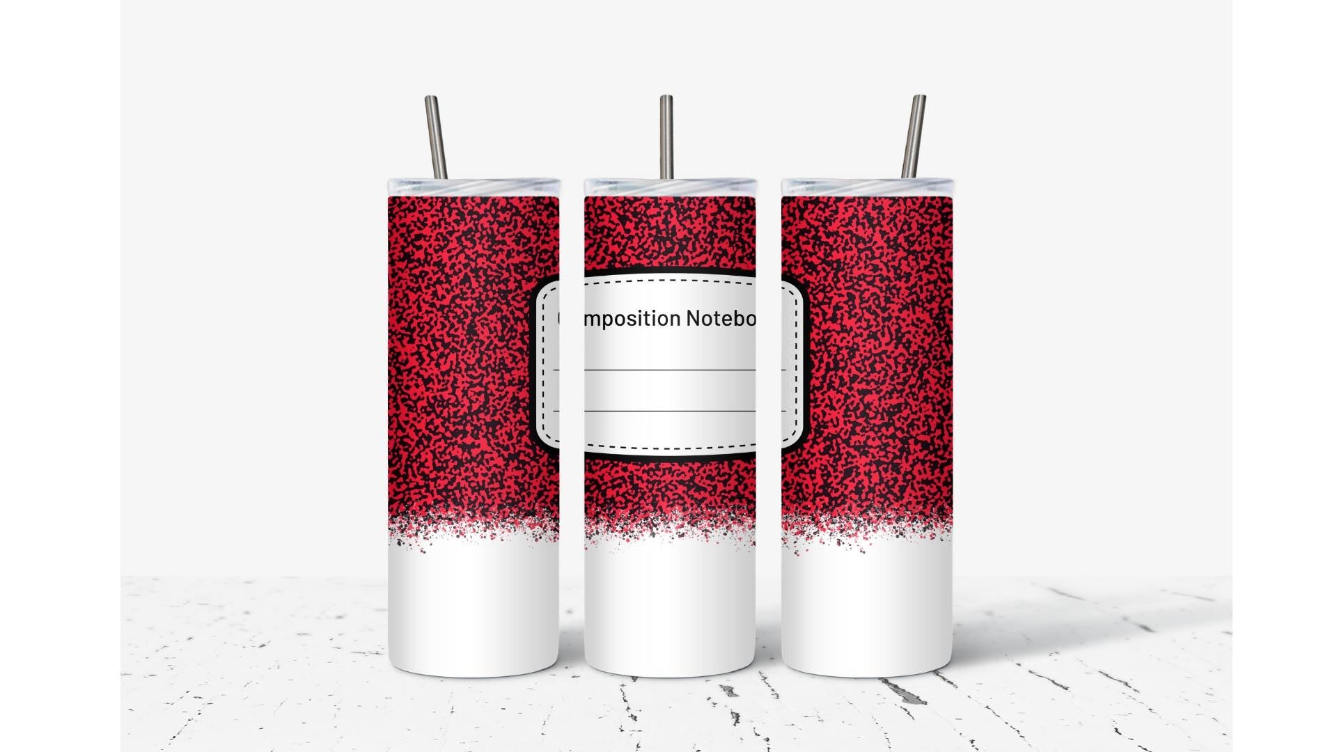 Composition Notebook Tumbler