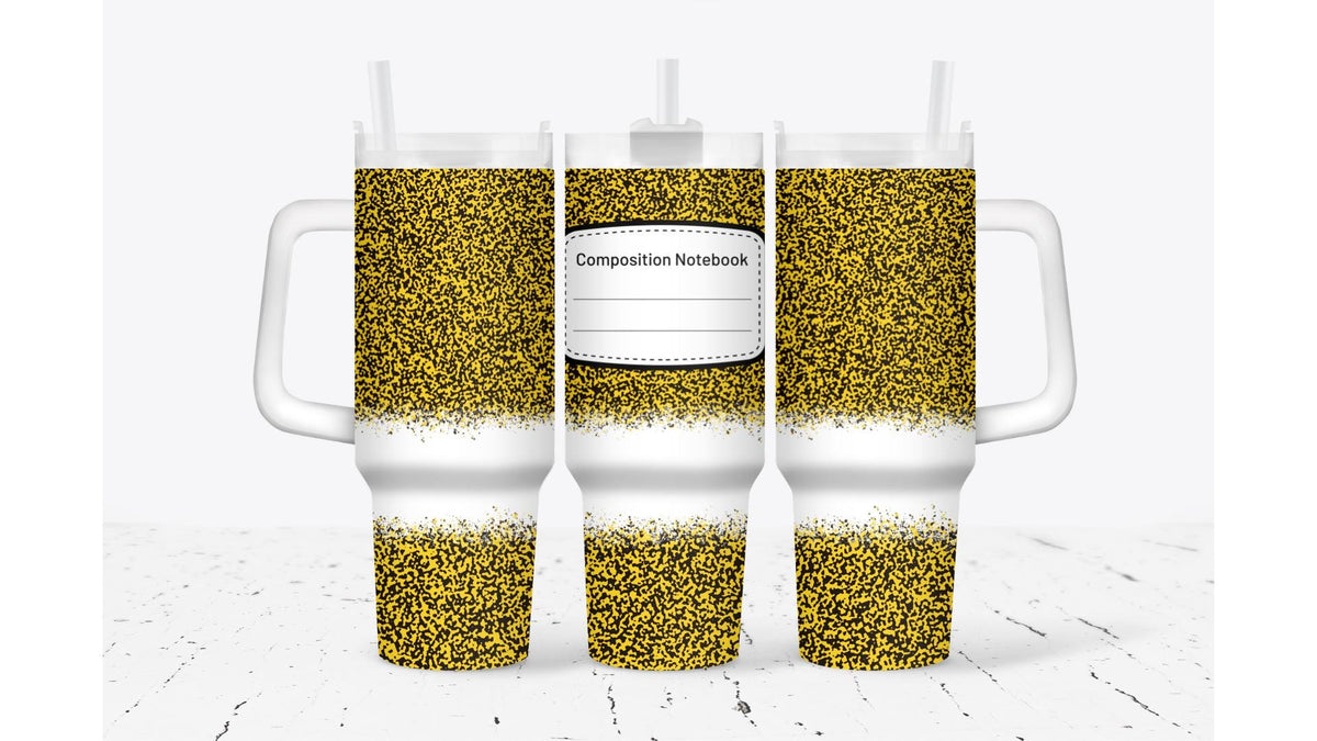 Composition Notebook Tumbler