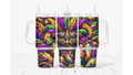 Mardi Gras Mask With Feathers Tumbler