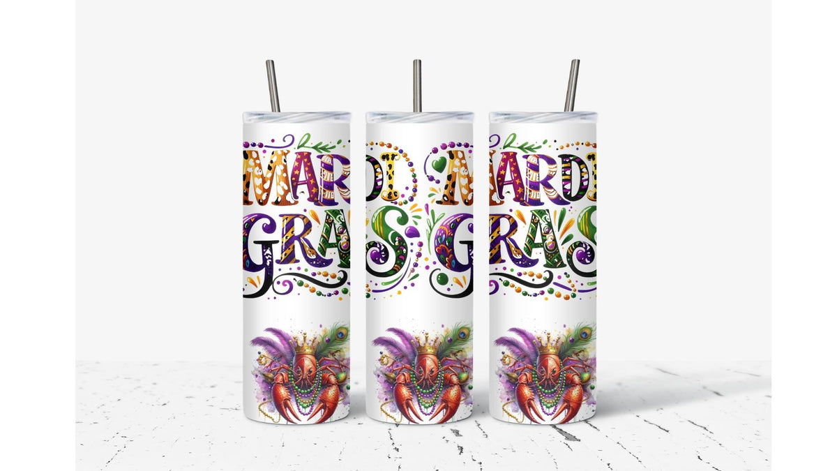 Mardi Gras King Crab Tumbler