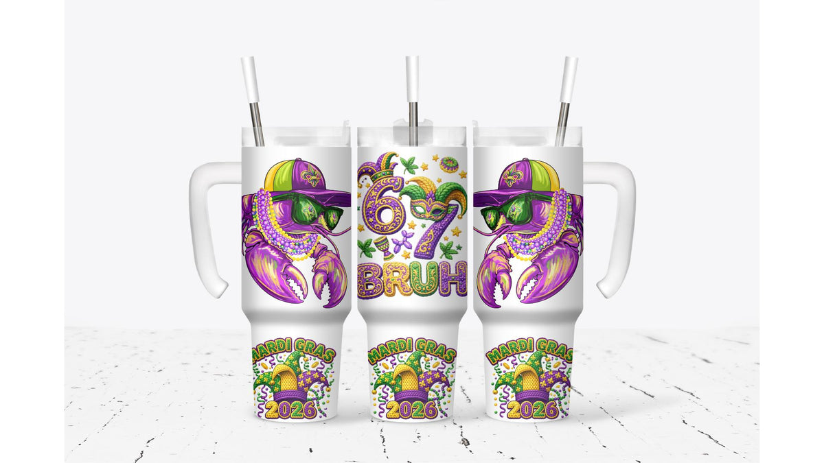 Mardi Gras 67 King Crab Tumbler