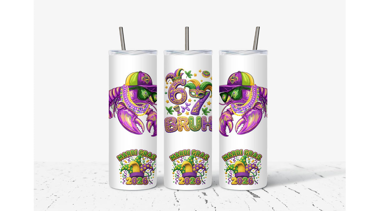 Mardi Gras 67 King Crab Tumbler