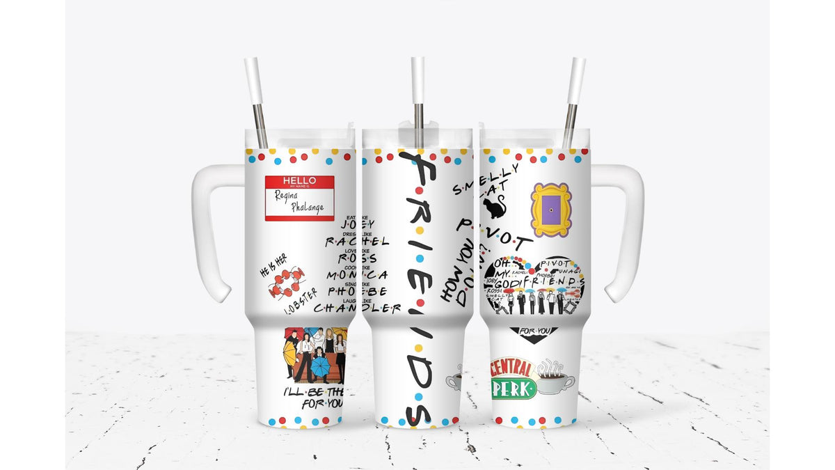 Friends TV Show Tumbler, Stainless Steel Insulated Travel Mug