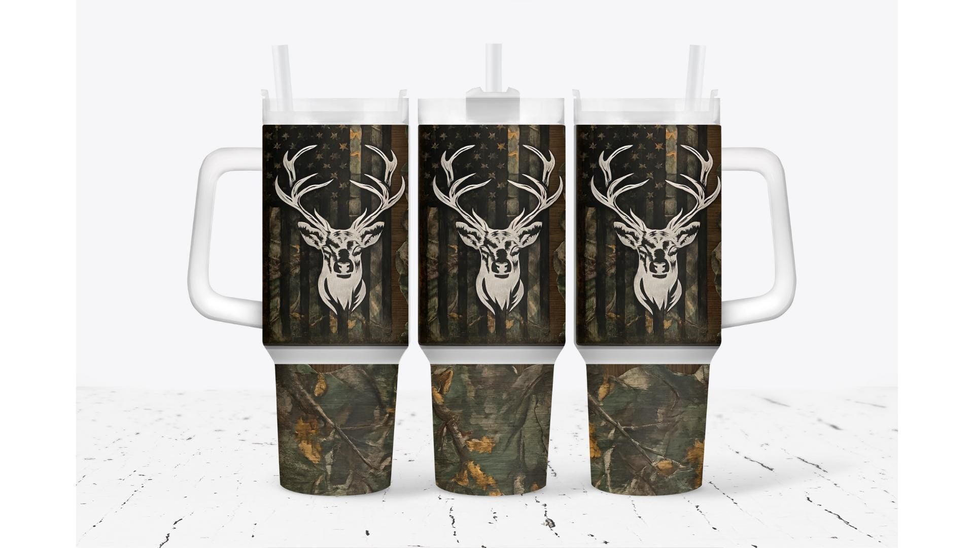 American Flag Hunter Tumbler