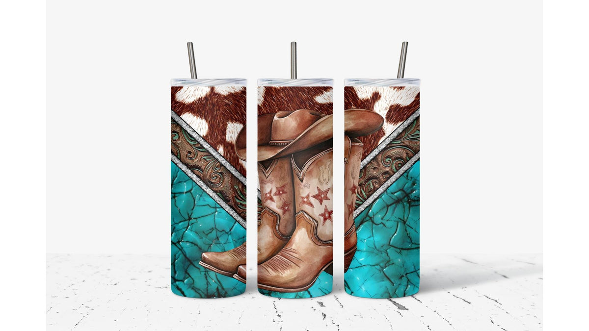 Cowboy/Cowgirl Boots Tumbler