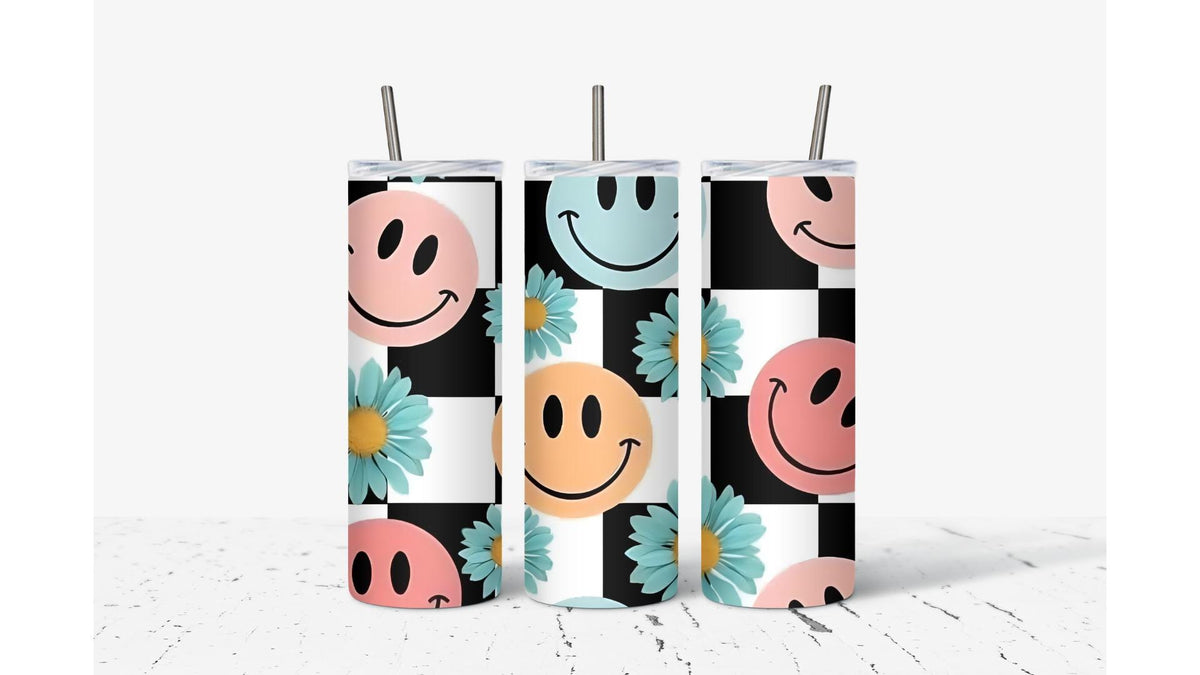 Retro Smiley Tumbler