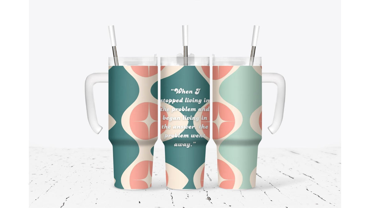 Retro Self Affirmation Tumbler
