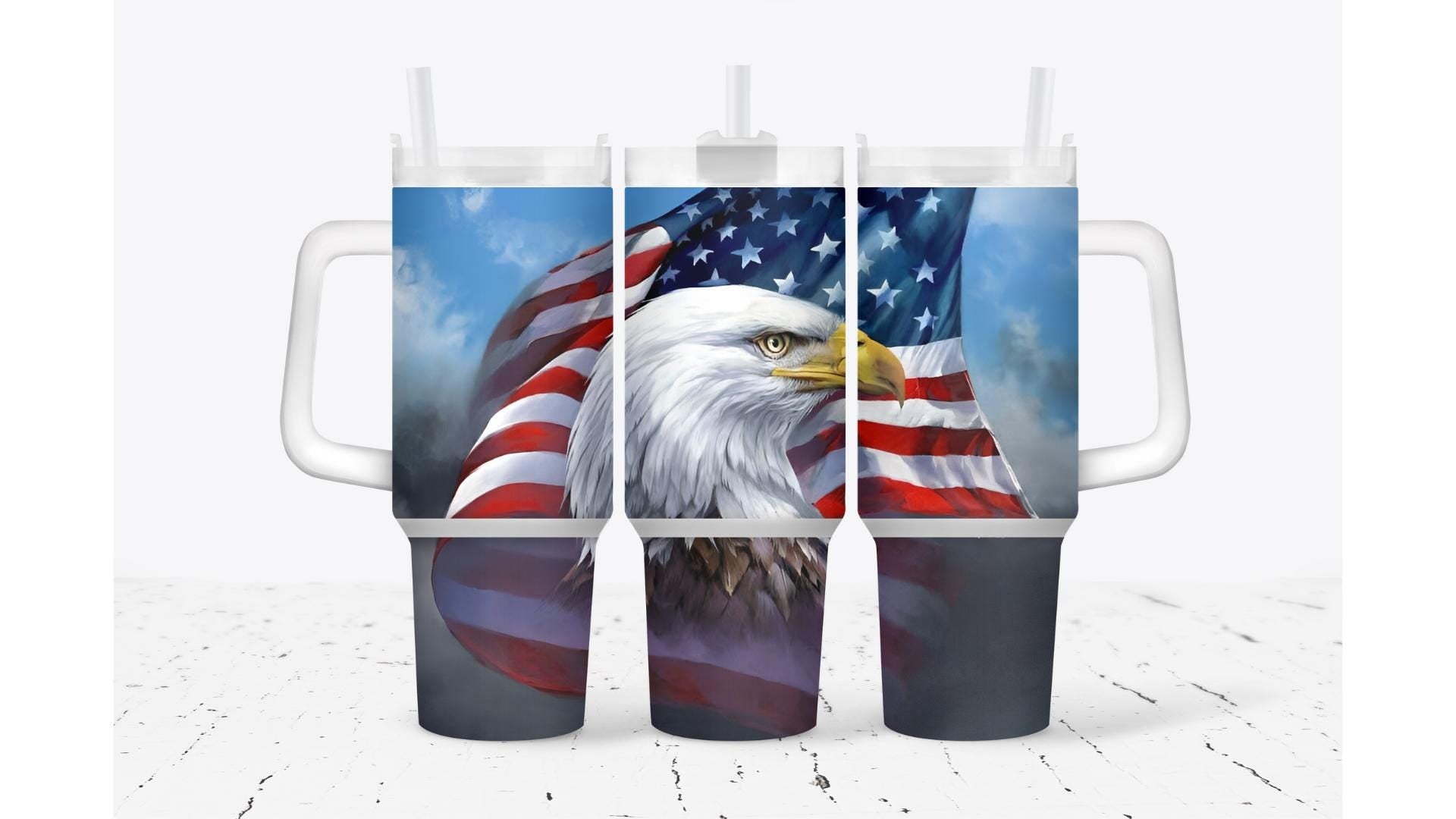 The American Eagle Patriotic Tumbler