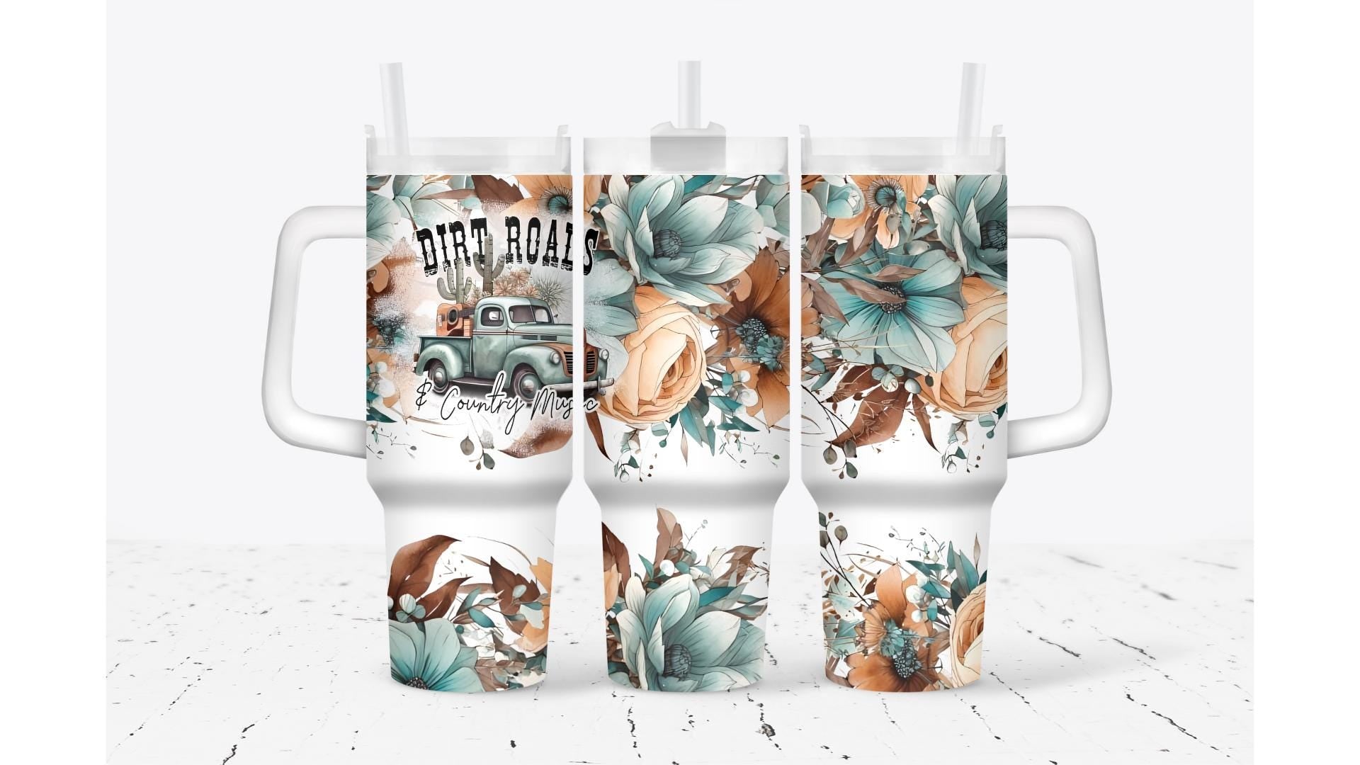 Dirt Roads And Country Music Tumbler