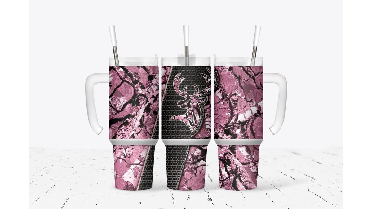 Hunting Tumbler Pink Camo Tumbler