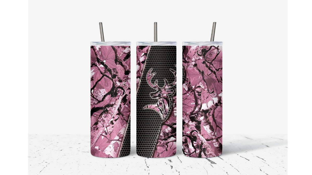 Hunting Tumbler Pink Camo Tumbler