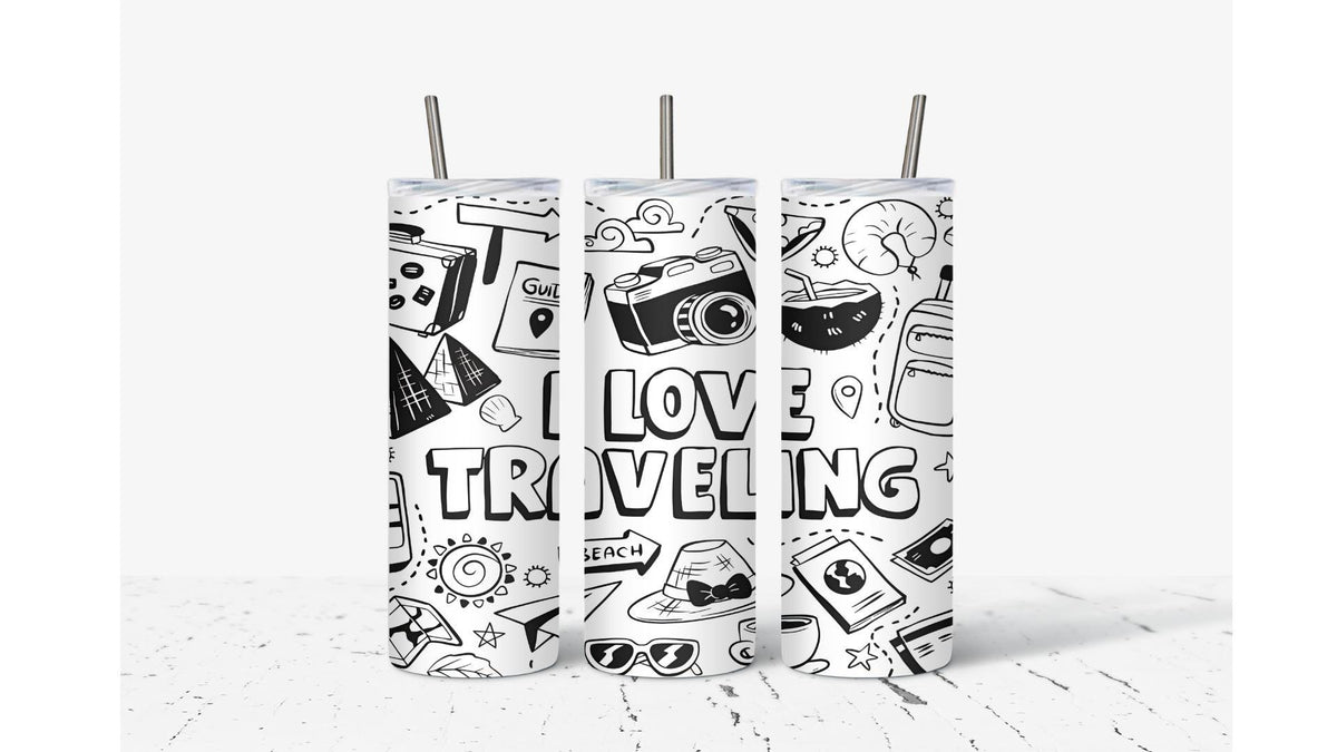 I Love Traveling Tumbler