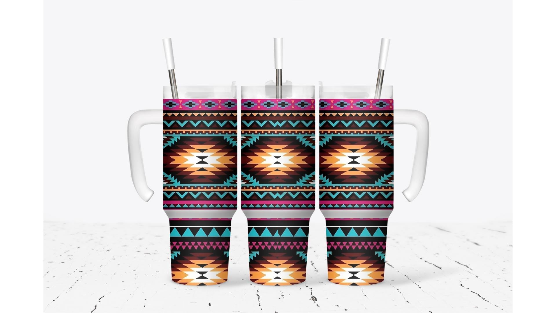 Aztec Pattern Tumbler