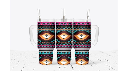 Aztec Pattern Tumbler