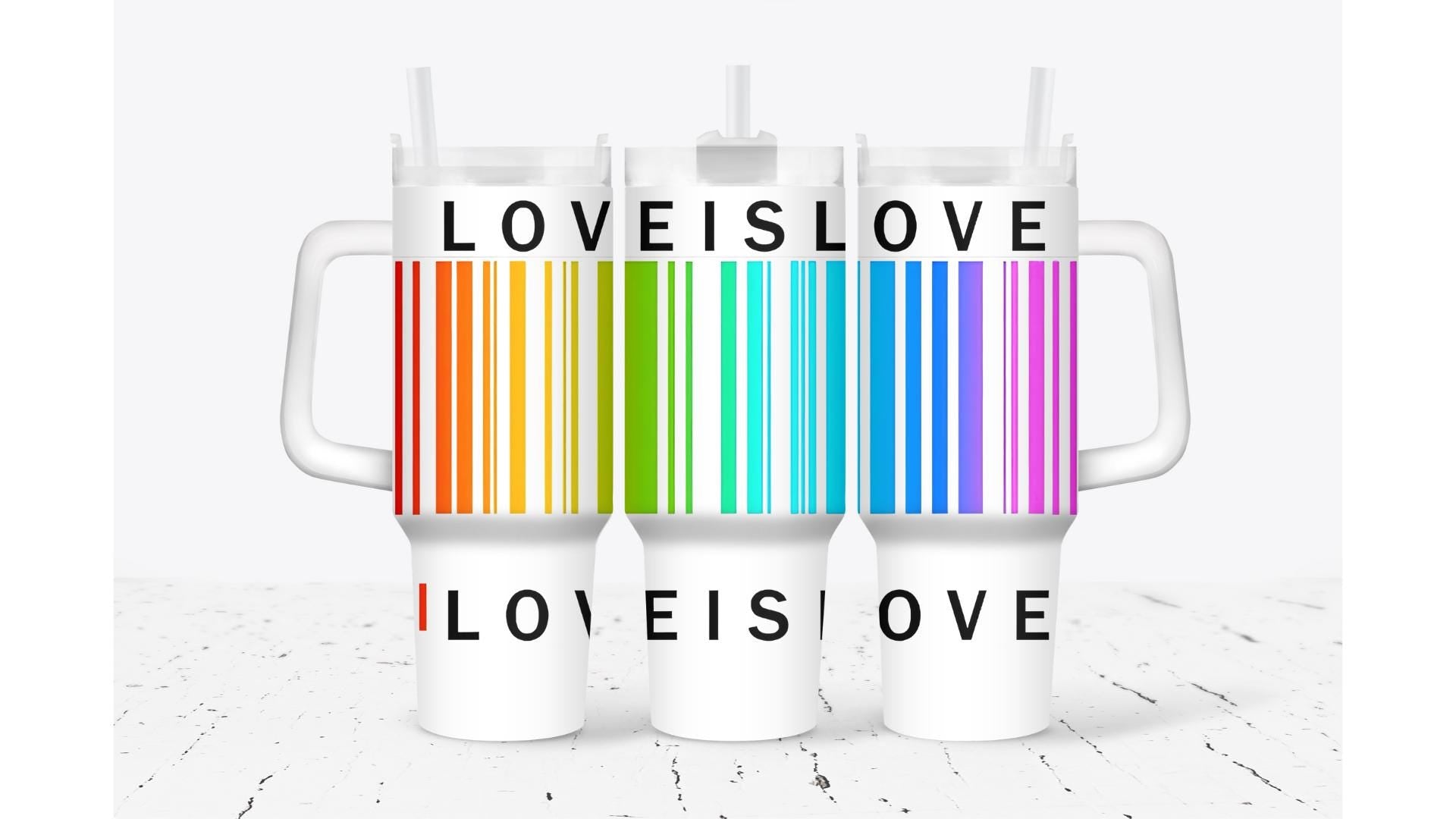 Love Is Love Barcode Tumbler