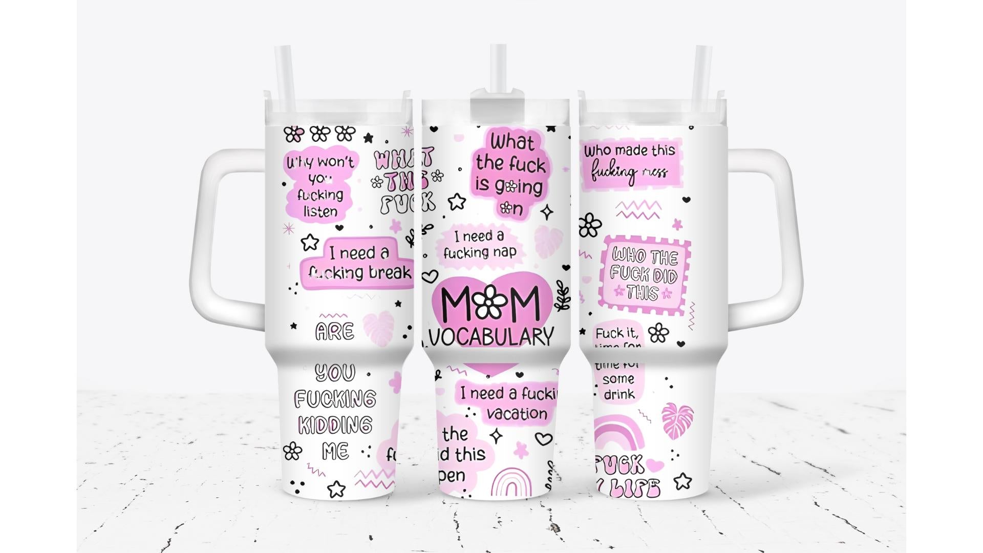Mom Vocabulary Tumbler