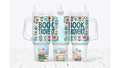 Booktrovert Tumbler, Floral Insulated Stainless Steel Cup