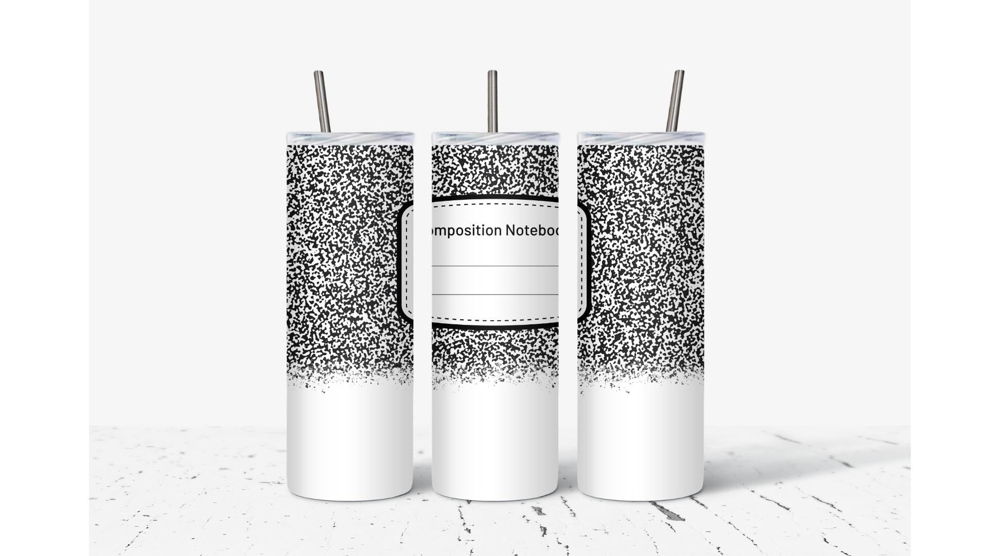 Composition Notebook Tumbler
