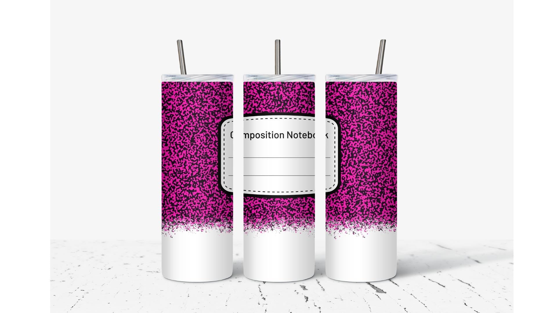 Composition Notebook Tumbler