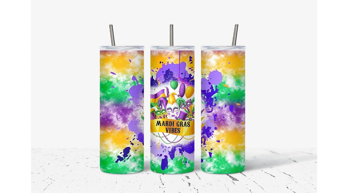Mardi Gras Vibes Tumbler
