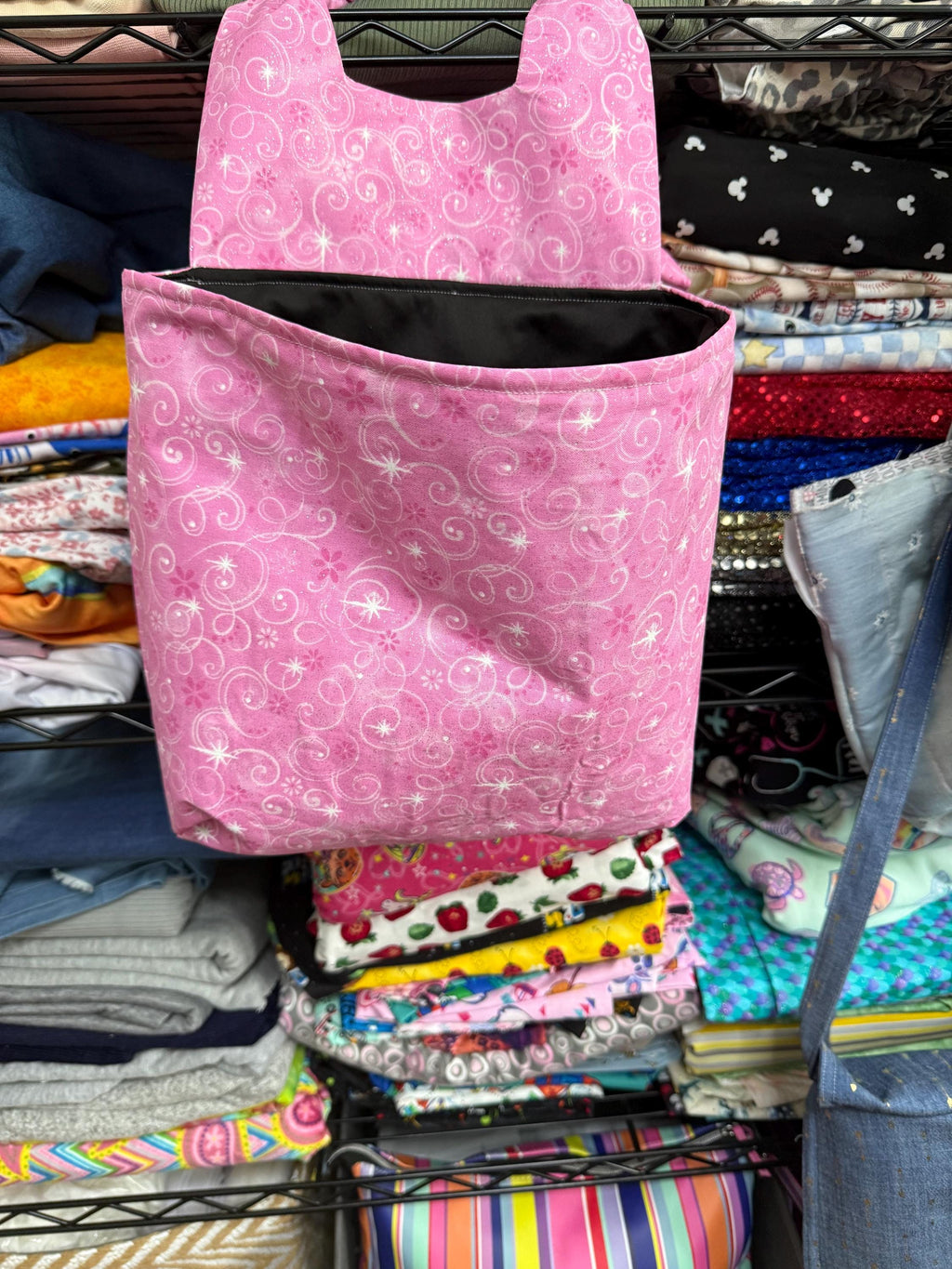Car Trash Bag for Headrest | Hanging Car Organizer | Reusable Auto Garbage Bin | Kids Toy Storage | Handmade Car Accessory