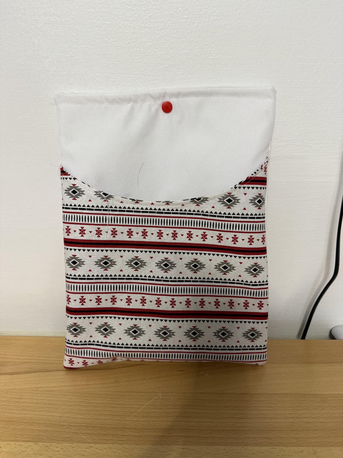 Sugar Skull Laptop Sleeve, Padded Fabric Laptop Case with Pocket & Snap Closure